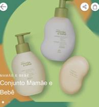 Kit mamãe bebê natura shampoo condicionador 1 unidade sabonete