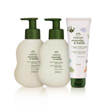 Kit Mamãe e Bebê Cachinhos e Crespinhos Natura shampoo condicionador + creme pentear