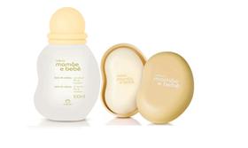 kit mamãe e bebê colônia +1 sabonete com saboneteira laranjeiras Natura