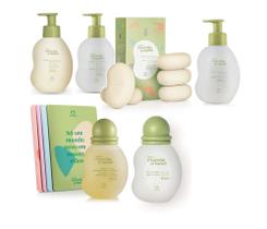 Kit mamãe e bebê Natura com shampoo e condicionador 6 itens