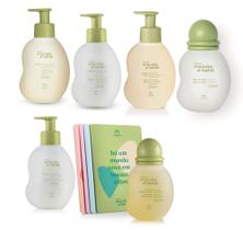 kit Mamãe e bebê Natura shampoo + condicionador +hidratante+oleo+sabonete liquido