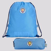 Kit Manchester City Mochila Esportiva e Boné Truck