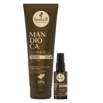 Kit Mandioca 1 Ativador de cachos 240g 1 Reparador de pontas 35ml Haskell