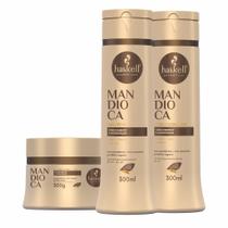 Kit Mandioca 300gr Haskell (3 itens) Shampoo + Condicionador + Máscara Crescimento e Hidratação Kit Mandioca 300gr Haskell (3 itens) Shampoo + Condicionador + Máscara Crescimento e Hidratação