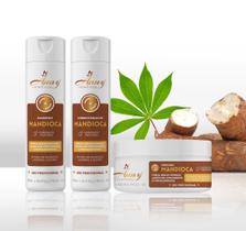 Kit Mandioca Anny Cosméticos (Shampoo + Condicionador + Máscara) Kit Mandioca Anny Cosméticos (Shampoo + Condicionador + Máscara)