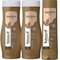Kit Mandioca E Coco Shampoo + Condicionador 250ml + Finalizador 200ml Bothanico