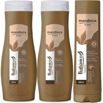 Kit Mandioca E Coco Shampoo + Condicionador 500ml + Finalizador 200ml Bothanico