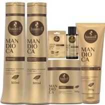 Kit Mandioca Haskell 6 Produtos Cabelos Opacos e Ressecados Kit Mandioca Haskell 6 Produtos Cabelos Opacos e Ressecados