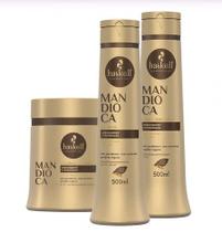 Kit Mandioca Haskell Shampoo ,Condicionador e Mascara 500g