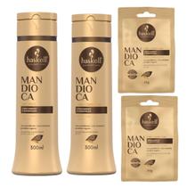 Kit Mandioca Haskell Shampoo e Condic 300ml + 2 Doses 40g Kit Mandioca Haskell Shampoo e Condic 300ml + 2 Doses 40g