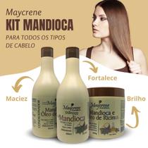Kit Mandioca Maycrene 500g ( Shamp + Cond + Másc )