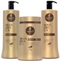 Kit Mandioca Shamp 1l Cond 1l Máscara 900g Haskell