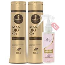 Kit Mandioca Shampoo + Cond 300ml + Finalizador Obrigatório Lourre 120ml