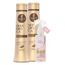 Kit Mandioca Shampoo + Cond 500ml + Finalizador Obrigatório Lourre 120ml