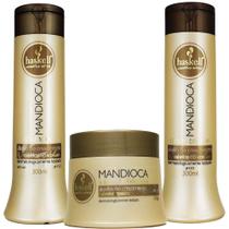 Kit Mandioca Shampoo Condicionador E Máscara Pequeno - Haskell Kit Mandioca Shampoo Condicionador E Máscara Pequeno - Haskell