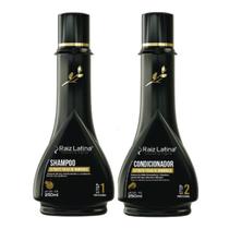 Kit Mandioca Shampoo sem sal + Condicionador Raiz Latina 250ML para cabelos mistos oleosos