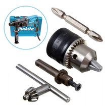 Kit Mandril Leve 1/2" x 20 UNF com Adaptador SDS-Plus Chave 13L e Ponteira Philips Dupla