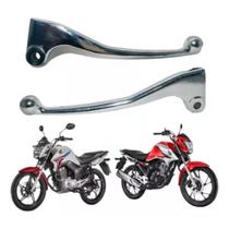 Kit Manete Cromado Cg Titan Fan125/150/160 Maçanetas Embreagem e Freio Tambor