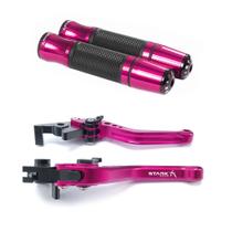 KIT Manete Curto e Manopla Esportivo Monster Yamaha Mt03 16 A 24 Yzf R3 15 A 24