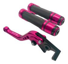 Kit Manete E Manopla Pegasus Stark Moto Honda Biz 125 Disco