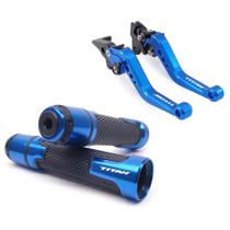 Kit Manete Esportivo e Manopla Titan 125 150 160 Freio á Disco