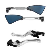 Kit Manete Esportivo Espelho Retrovisor Rizoma Moto Cb 650f