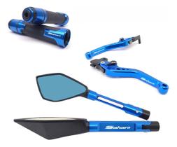 Kit Manete Esportivo Manopla E Retrovisor Sahara 300
