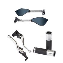 Kit Manete Esportivo Manopla Vazada Retrovisor Pop 100 110