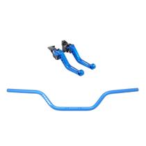 Kit Manete Guidão Esportivo Titan 125 150 160 Disco A Laser
