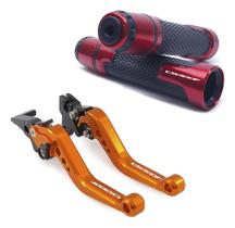 Kit Manete Manopla Esportivo Cb300f Twister Gravado A Laser