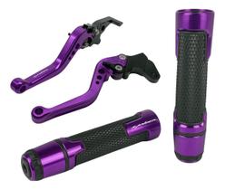 Kit Manete Manopla Fazer 250 150 A Disco Gravado A Laser