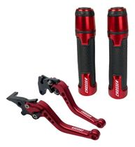 Kit Manete Manopla Fazer 250 150 A Disco Gravado A Laser