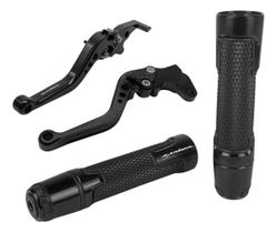 Kit Manete Manopla Fazer 250 150 A Disco Gravado A Laser