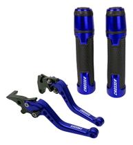 Kit Manete Manopla Fazer 250 150 A Disco Gravado A Laser