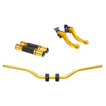 Kit Manete Manopla Guidão Adaptador Crosser Fazer Lander Xtz Kit Manete Manopla Guidão Adaptador Crosser Fazer Lander Xtz
