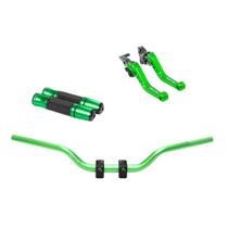 Kit Manete Manopla Guidão Adaptador Twister Titan Fan Start