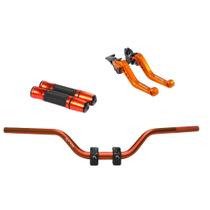 Kit Manete Manopla Guidão Adaptador Yes 125 Intruder 125 Riva