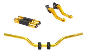 Kit Manete Manopla Guidão Adaptador Yes 125 Intruder125 Riva Kit Manete Manopla Guidão Adaptador Yes 125 Intruder125 Riva
