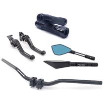 Kit Manete Manopla Guidão Retrovisor Titan Gravado a laser