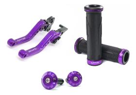 Kit Manete Manopla Peso Tampa Ninja 250 300 400 Z400 Z300