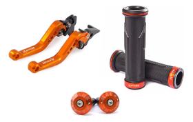 Kit Manete Manopla Peso Tampa Pop 100 110 Titan Start A Lona