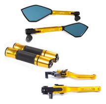 Kit Manete Manopla Retrovisor Er-6n Er6n Er 6n Versys 650