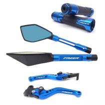 Kit Manete Manopla Retrovisor Fazer 250 150 Gravado a laser