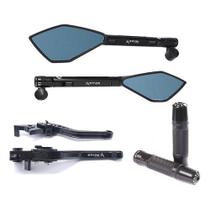 Kit Manete Manopla Retrovisor Hornet Cbr600 Cb500 Nc700 F2