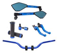 Kit Manete Manopla Retrovisor Peso Guidão Mt03 Mt-03 Mt 03 Kit Manete Manopla Retrovisor Peso Guidão Mt03 Mt-03 Mt 03