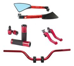 Kit Manete Manopla Retrovisor Peso Guidão Mt03 Mt 03 Mt-03