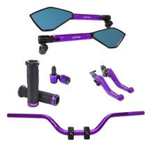 Kit Manete Manopla Retrovisor Peso Guidão Next 300 Next 250