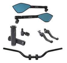 Kit Manete Manopla Retrovisor Peso Guidão Next 300 Next 250