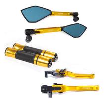 Kit Manete Manopla Retrovisor Xj6 Fazer 600 Mt-07 Mt-09