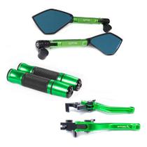 Kit Manete Manopla Retrovisor Xj6 Fazer 600 Mt-07 Mt-09